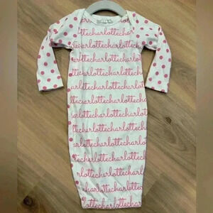 ‘Charlotte” personalized baby sleeping gown